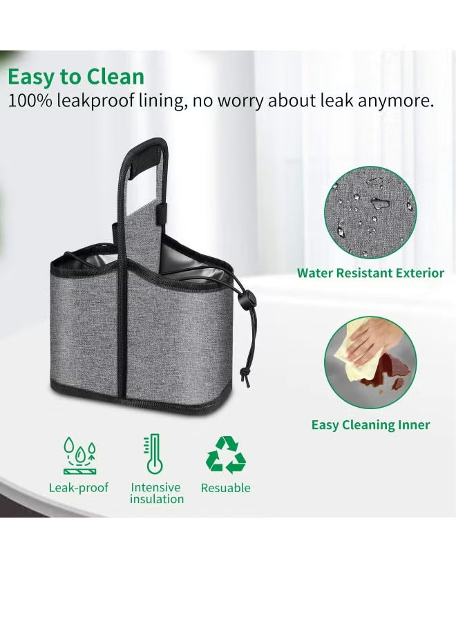 Cup Carrier for Drinks | 2 Cups Foldable Drink Carrier