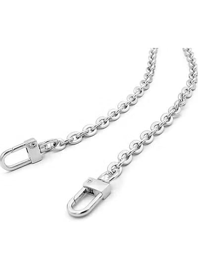 'Oval Purse Chain Flat Gold Light Weight Crossbody Shoulder Strap Polished