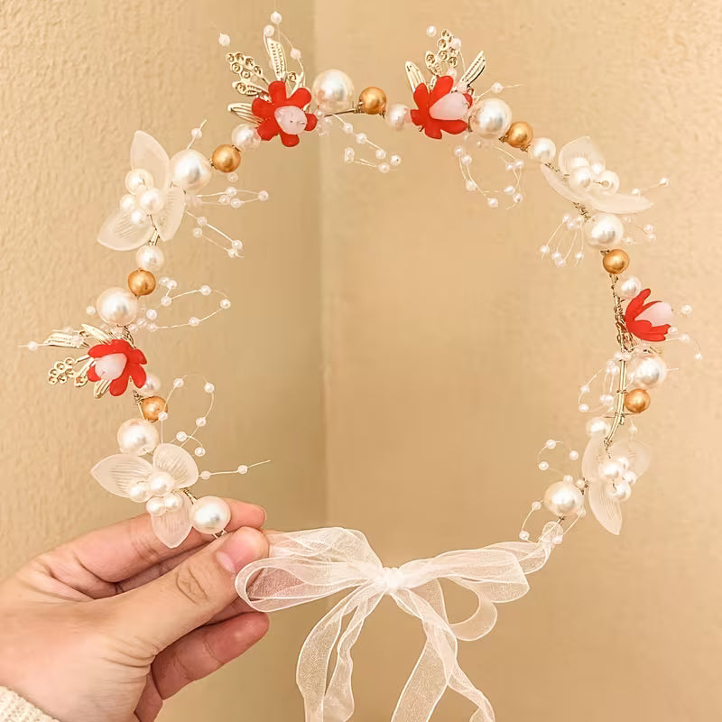 Wedding Flower Headpiece for Women | تاج زهور للعروس والمناسبات الخاصة