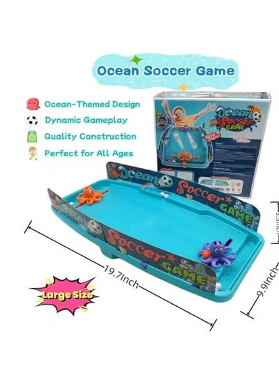 Kids Educational Ocean Soccer Game Set – Interactive Octopus Football Table Game for Children & Family Fun