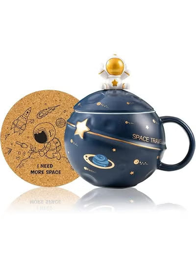 Kawaii Astronaut Cup Space Embossed Planet Mug