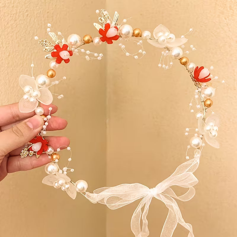 Wedding Flower Headpiece for Women | تاج زهور للعروس والمناسبات الخاصة