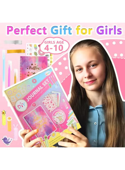 DIY Journal Kit, Scrapbooking Supplies Set for Girls 6-13 Years Old