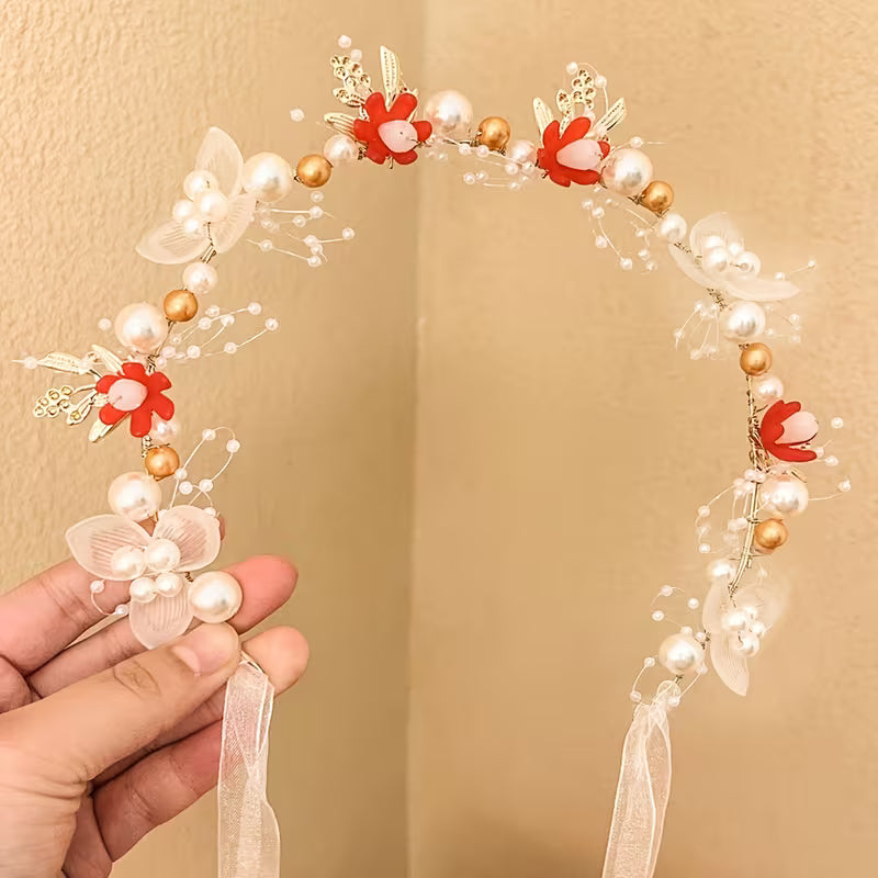 Wedding Flower Headpiece for Women | تاج زهور للعروس والمناسبات الخاصة