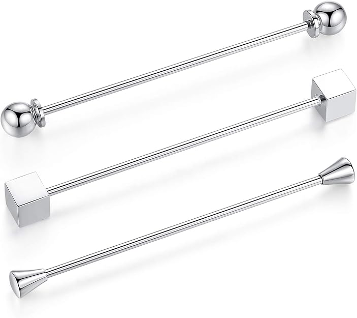 1 Pieces Square Clip Bar Pin Set Shirt Accessory Clip Tie Pin Collar Suit Brooch