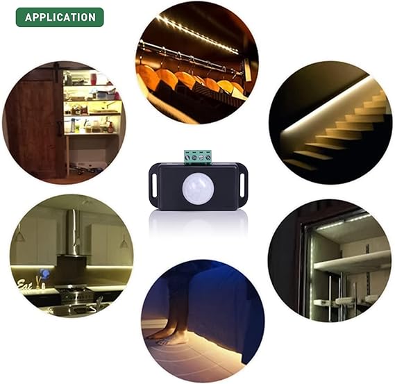 Sensky 2 Pack 6A DC 12V 24V PIR Motion Sensor