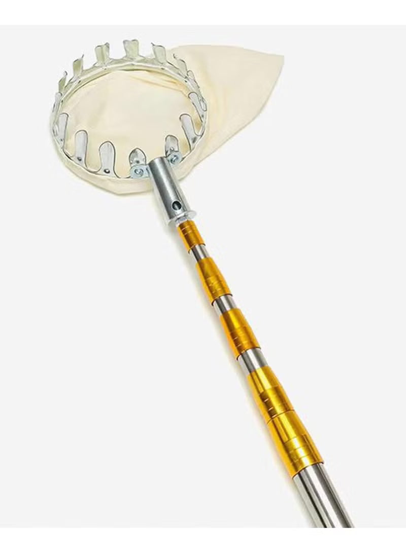 Fruit Picker Tool with Lightweight Stainless Steel Telescopic Pole and Case