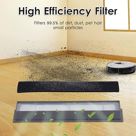 (5 Pieces) HEPA Filter for Robot Vacuum Ecovacs DEEBOT OZMO 920 950 T8 AIVI