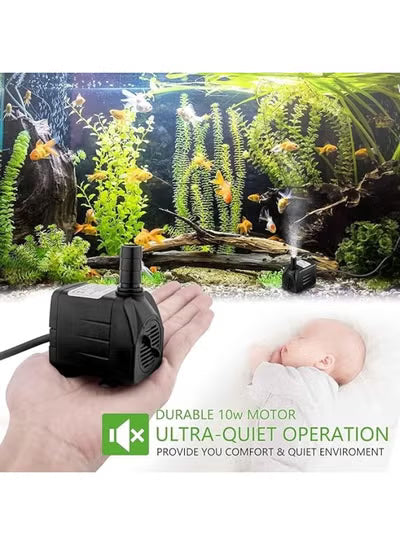 Azonee Mini Submersible Water Pump Fountain Pump 16W Fish tank Water Pump