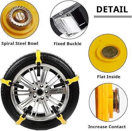 10 Pcs Snow Tire Chains for Car