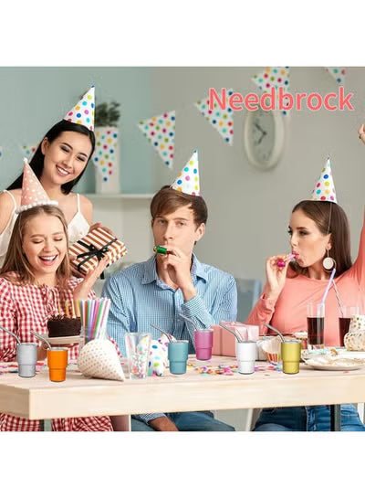Needbrock 10 Pcs Mini Tumbler Shot Glasses