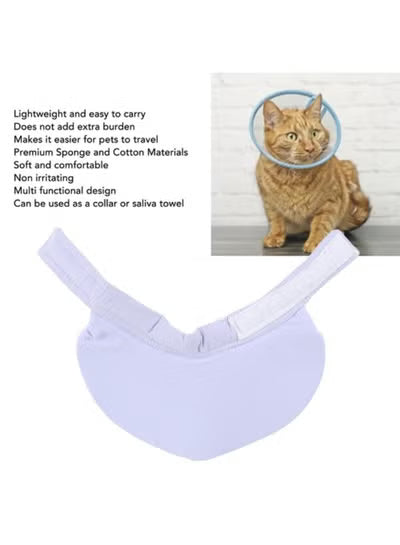 Pet Bib Soft Lightweight Adjustable Prevent Licking Bite Hook and Loop Closure