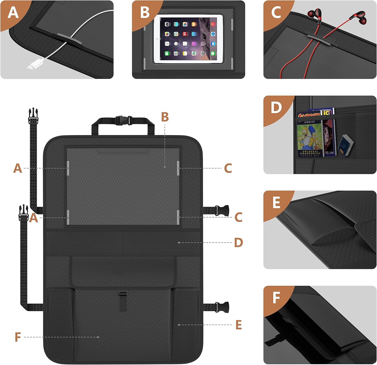 Car Seat Protector for kids, Waterproof And Non-Slip Baby Car Seat Protector