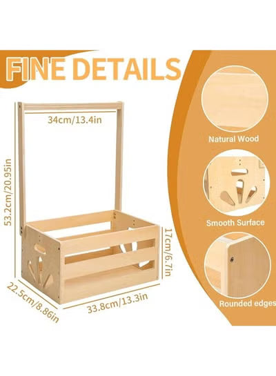 ANTOLE Wooden Baby Shower Crate Closet | صندوق خشبي ANTOLE لتخزين مستلزمات المولود