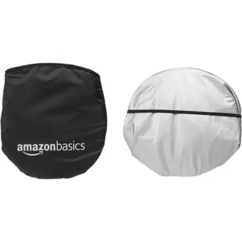 Amazon Basics Plastic Car Windshield Sun Shade| Large - M&M