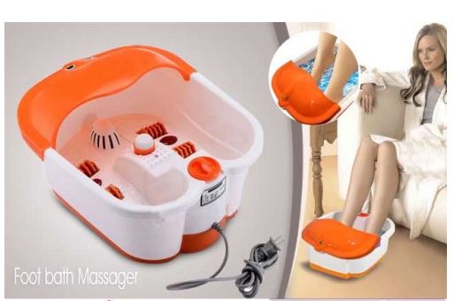 Electric Foot Spa & Pedicure Massager – Heated Bath with Massage Rollers, Vibration & Oxygen Bubbles for Stress Relief - M&M