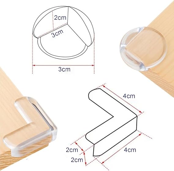 Premium 19 - Pack Transparent Corner Protectors - M&M