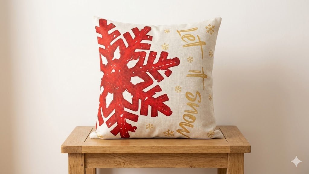 Premium 4 - Pack Christmas Cushion Covers - M&M