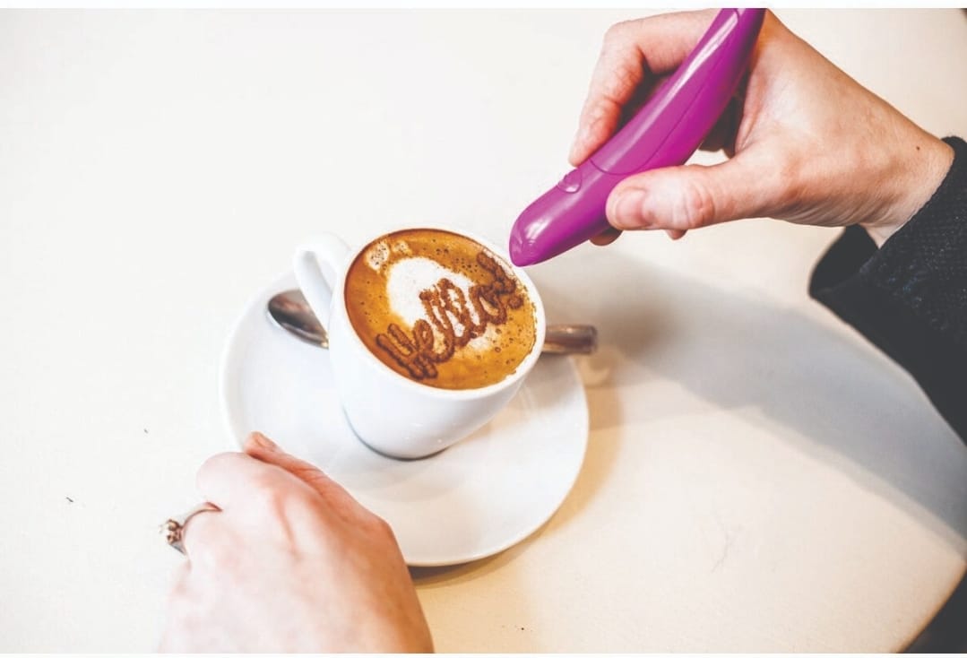 2 - Piece Electric Coffee Latte Art Pen Set – Magic Spice Spoon for Coffee & Pastry Decorating, Creative Food Piping & Cake Moulding Tool - M&M