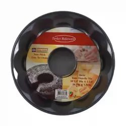 Home Maker AVCI Non - Stick Round Shape Tube Fiorella Tin Pan, 26cm Premium Aluminium Cake Mould with Easy to Clean Surface - Professional Fiorella Design for Even Baking - M&M