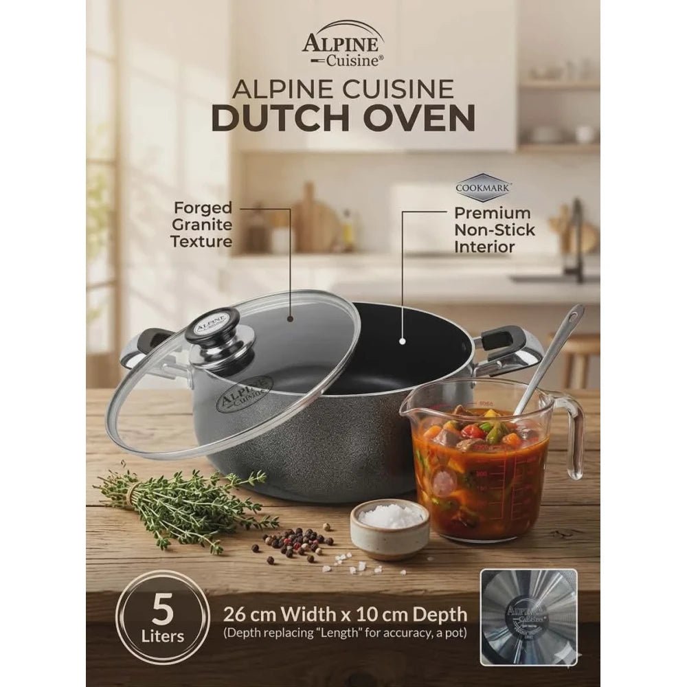 ALPINE CUISINE COOKING POT 26cm Width 10cm Length 5L - M&M
