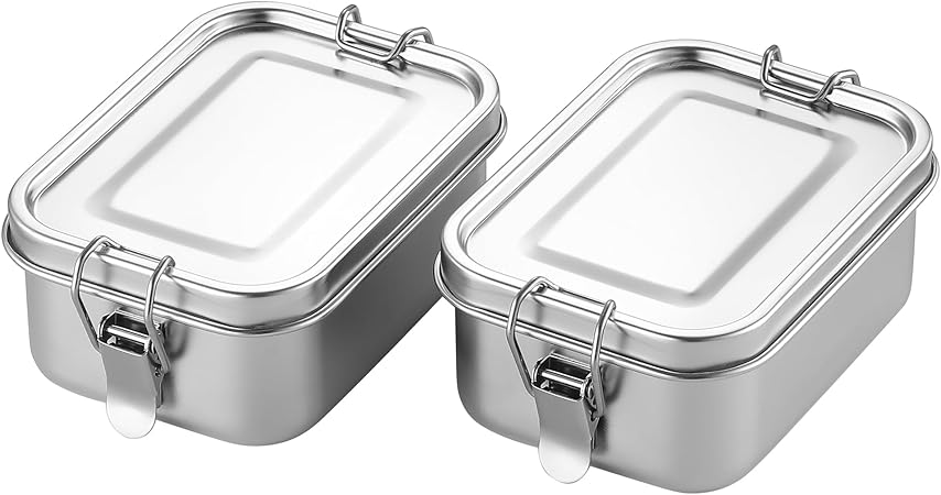 BEFOY Small Stainless Steel Food Storage Containers Set | Reusable Metal - M&M