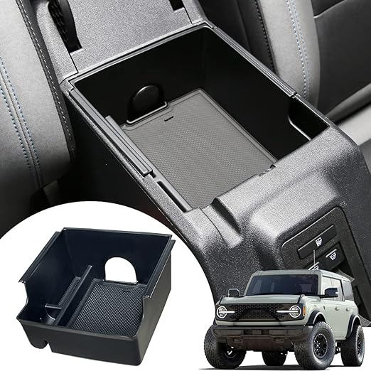 YIKUN Center Console Organizer for Ford Bronco 2021 2022 Accessories - M&M