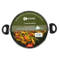 Kovar Non - Stick Easy Cooking Casserole with Tempered Glass Lid - M&M
