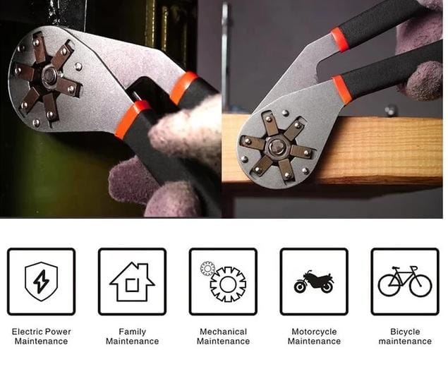 Adjustable Torx Wrench Outer Hexagonal Magic Wrench Set – Outer Hexagonal Socket Tool for Factory & Automobile Maintenance - M&M