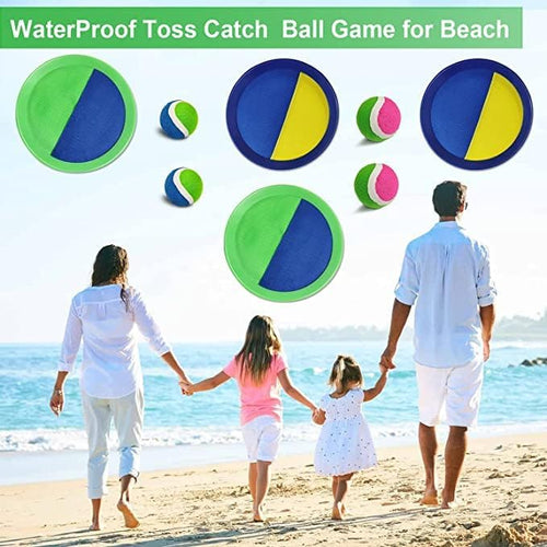 AHLAN Ball Catch Set Game Toss Paddle - M&M