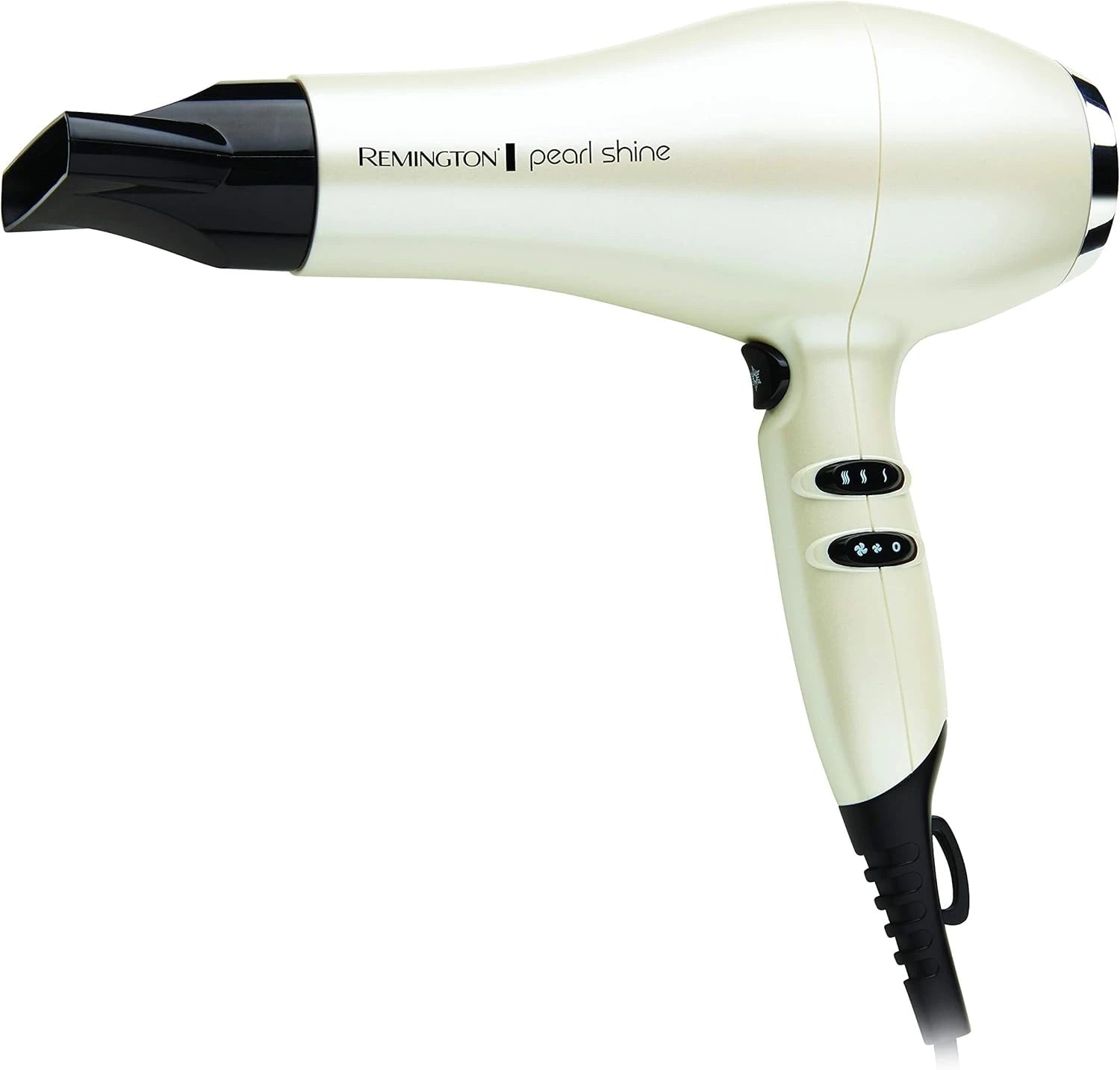 Remington Pearl Shine Hair Dryer, AC2405AU, Salon Professional Styling, 2000W (AU Plug) Turbo Power Fan for Fast Drying, Tourmaline Ceramic Technology Prevents Frizz, White - M&M
