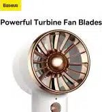 Baseus Flyer Turbine Handheld Fan High Capacity（4000mAh）Type - C Output Line White - M&M