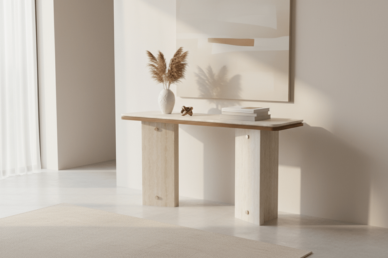 Harper Console Table – Handcrafted Solid Wood - M&M