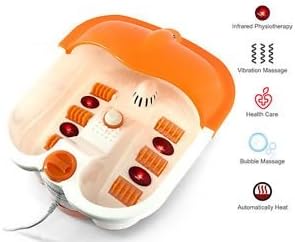 Electric Foot Spa & Pedicure Massager – Heated Bath with Massage Rollers, Vibration & Oxygen Bubbles for Stress Relief - M&M