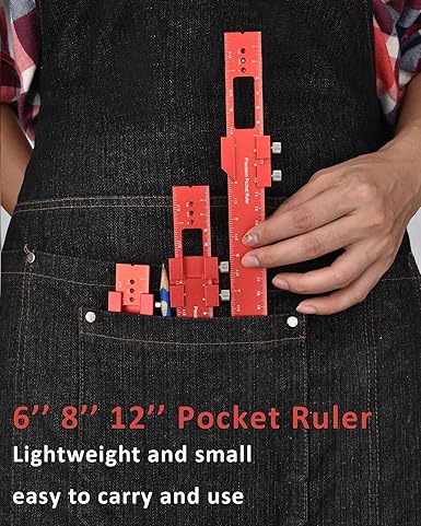 Woodworking Ruler Precision Pocket Rule - M&M