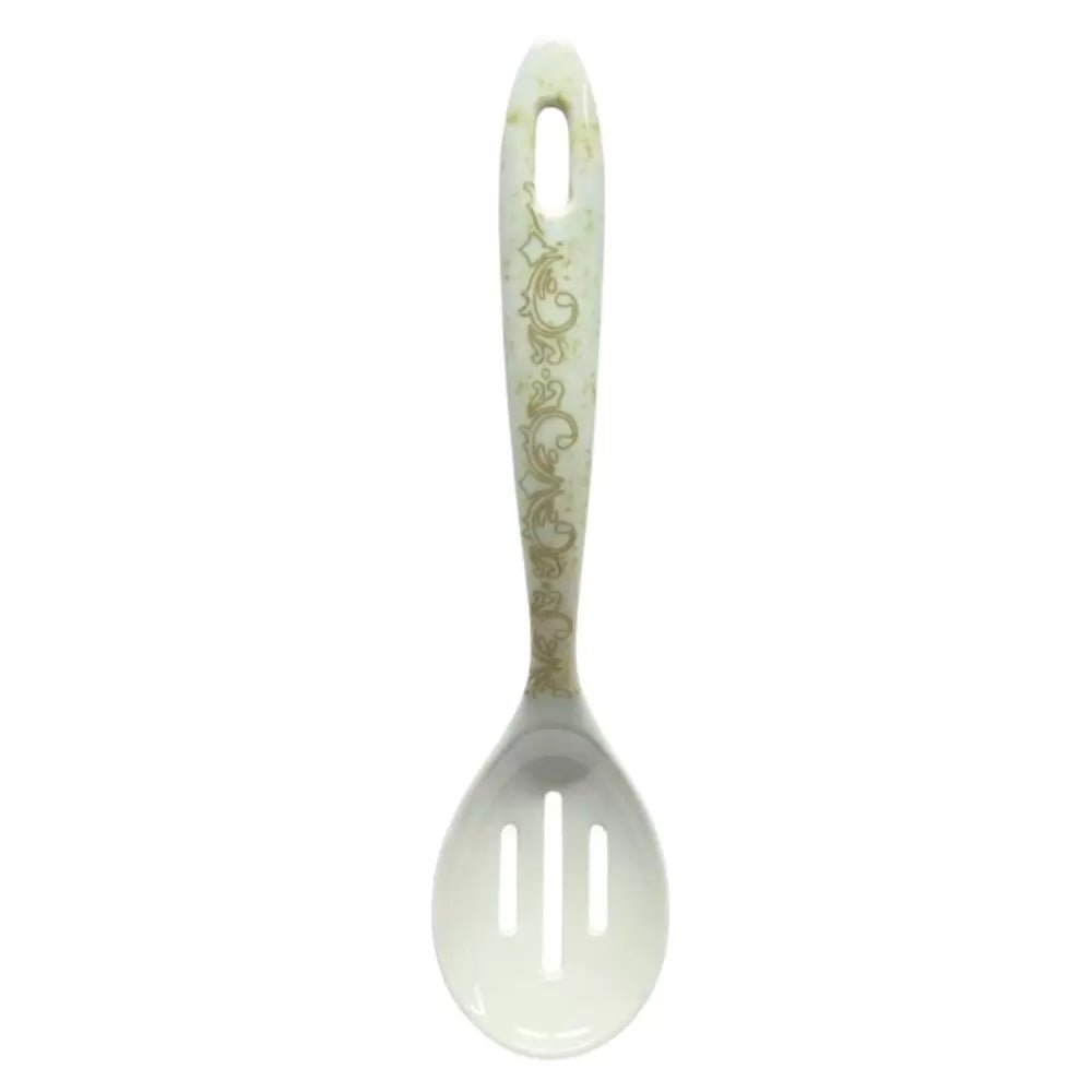 Sturdy Heat - Resistant Melamine Serving Ladle & Rice Spoon – White – Break - Resistant - M&M