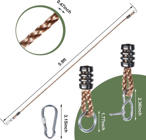 Adjustable Tree Rope Swing (2 Pack) - M&M