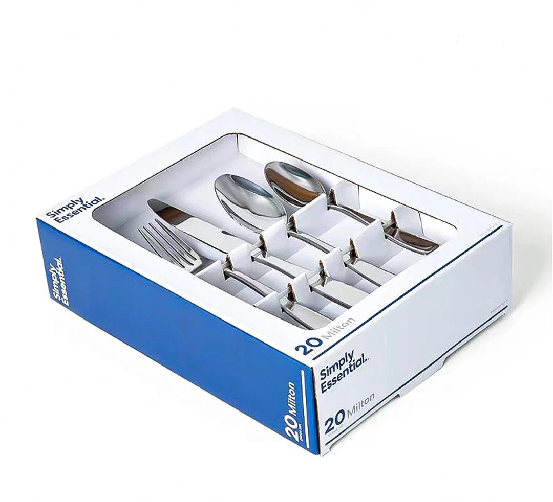 Simply Essential 20 - Piece Stainless Steel Flatware Set - M&M