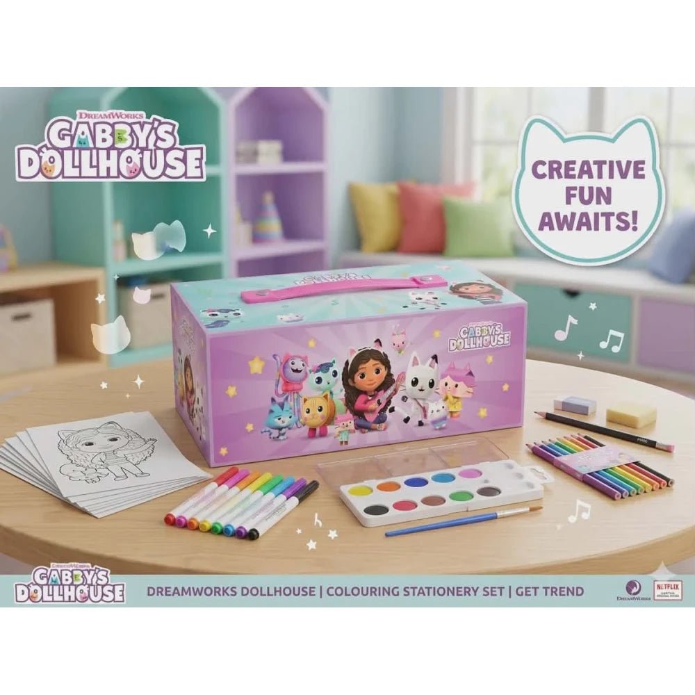 Gabby’s Dollhouse Colouring Stationary Set - M&M