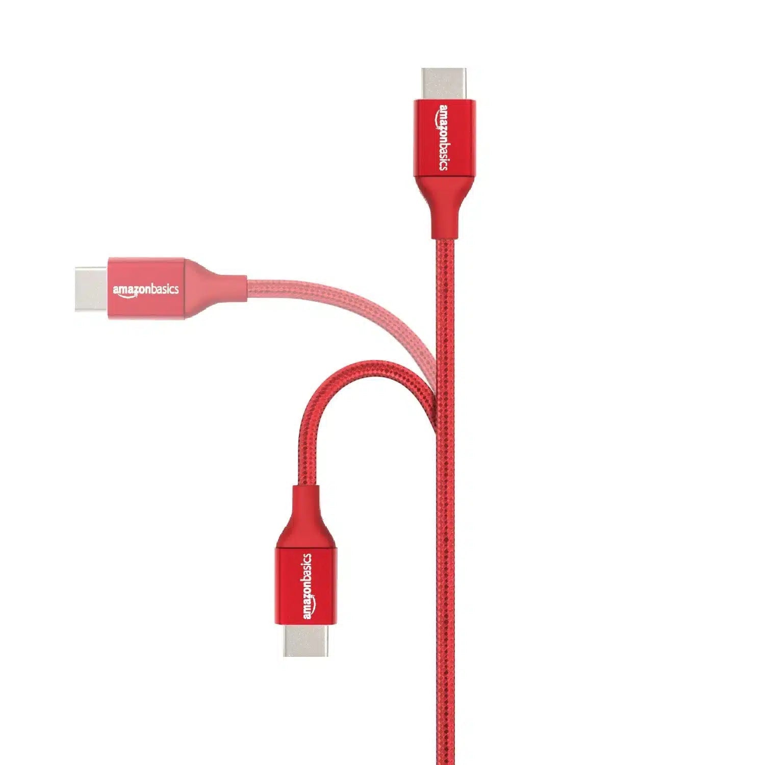 Amazon Basics Double Braided Nylon USB Type - C to Type - A 2.0 Male Cable - M&M