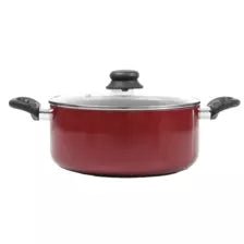 Non - Stick Casserole Stockpot with Tempered Glass Lid - M&M
