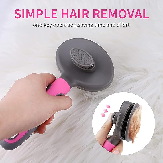 The Bees Knees Pet Hair Removal Brush Cat Grooming Comb Soft Shedding Brush - M&M