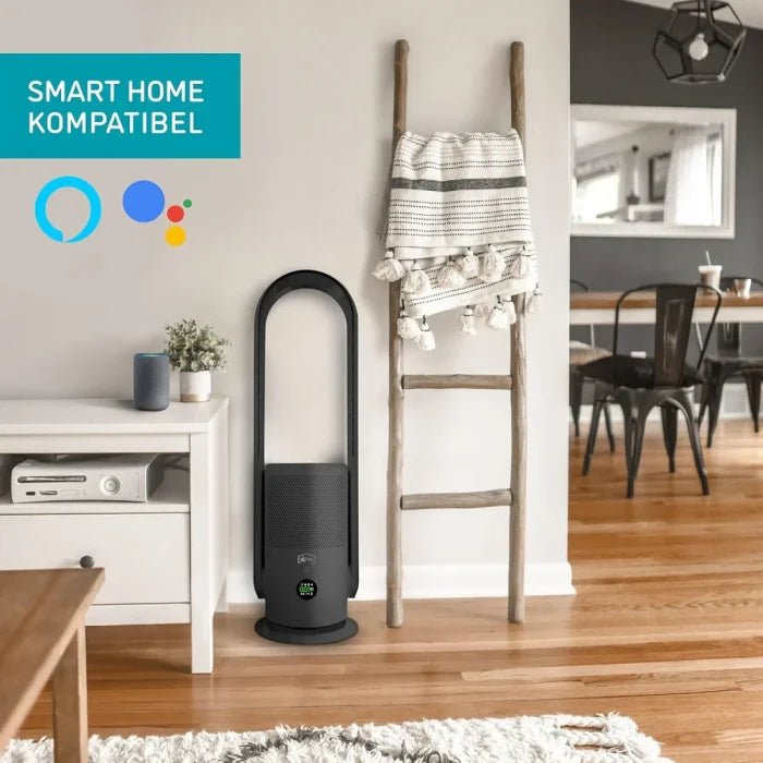 Djive ARC 2 - in - 1 Portable Air Purifier & Fan with Battery – HEPA 14 & UVC, App & Alexa Control, Removes Dust, Pollen & Viruses | UAE - M&M