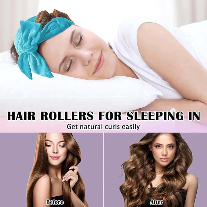 Heatless Curlers Headband Hair Curlers No Heat - M&M