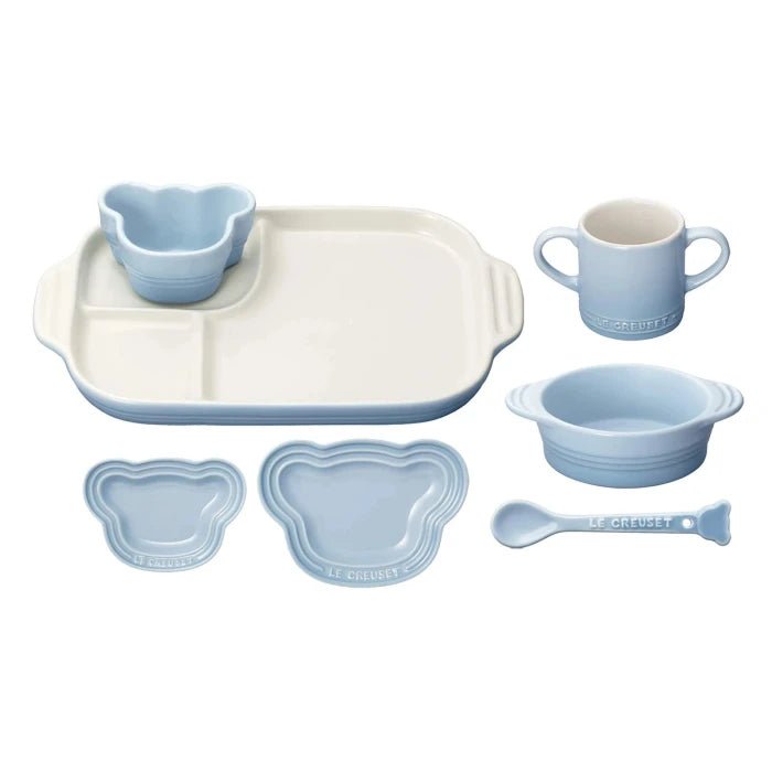 5 - Piece Ceramic Kids Tableware – Bowl, Plate, Cup & Spoon Set - M&M