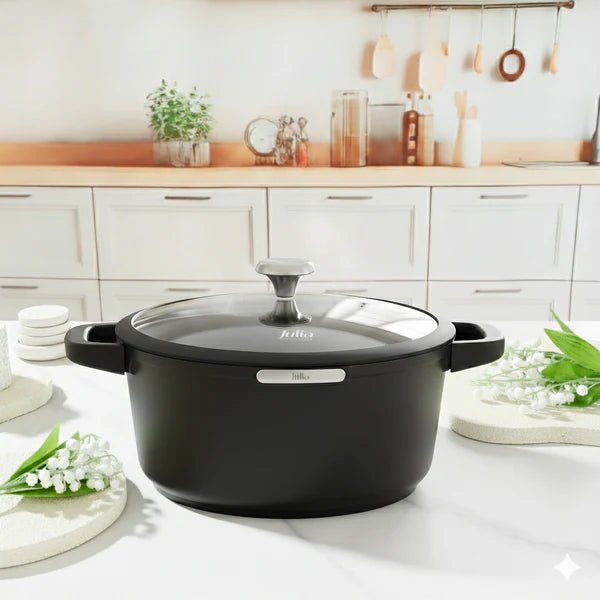 Julia Elite Smoky Cookware Set 8 Pcs with Lids - M&M