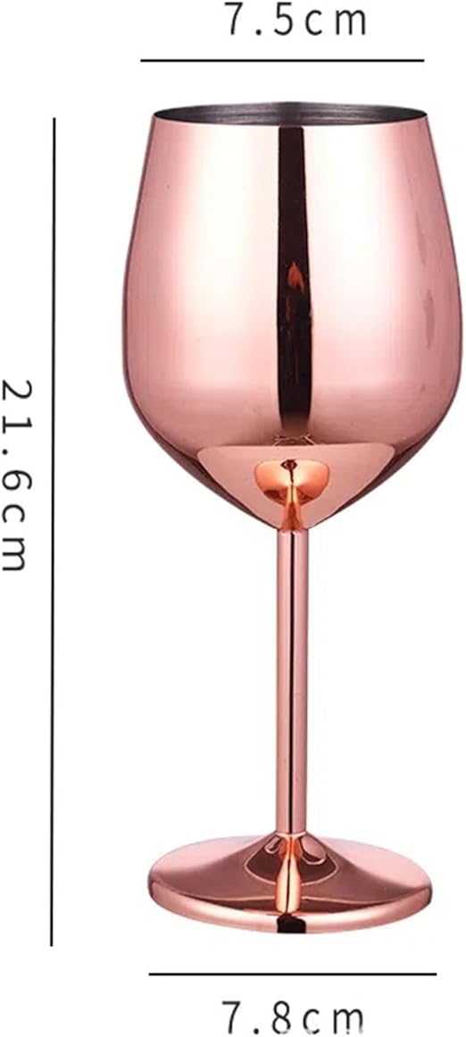 jaffiust Stainless Steel Wine Glasses Set of 2 - Mothers Day Gifts for Mom - M&M
