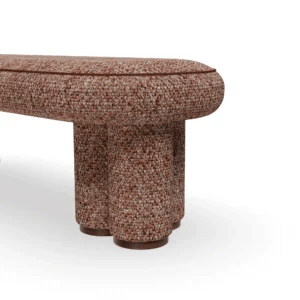 Terra Bench – Handcrafted Sculptural Bouclé | مقعد تيرا – بوكليه نحتي مصنوع يدوياً - M&M