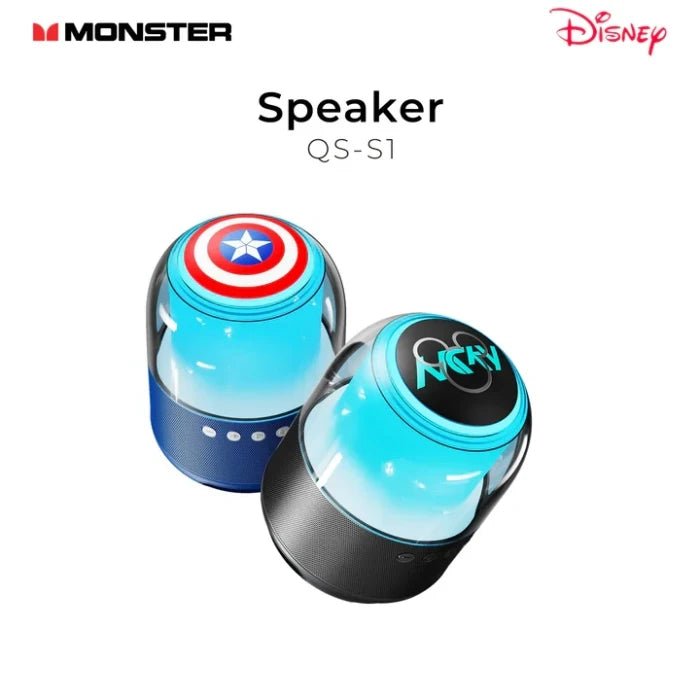 Disney QS - S1 Portable Bluetooth Speaker – Cute Wireless Mini Speaker for Kids & Music Lovers | UAE - M&M