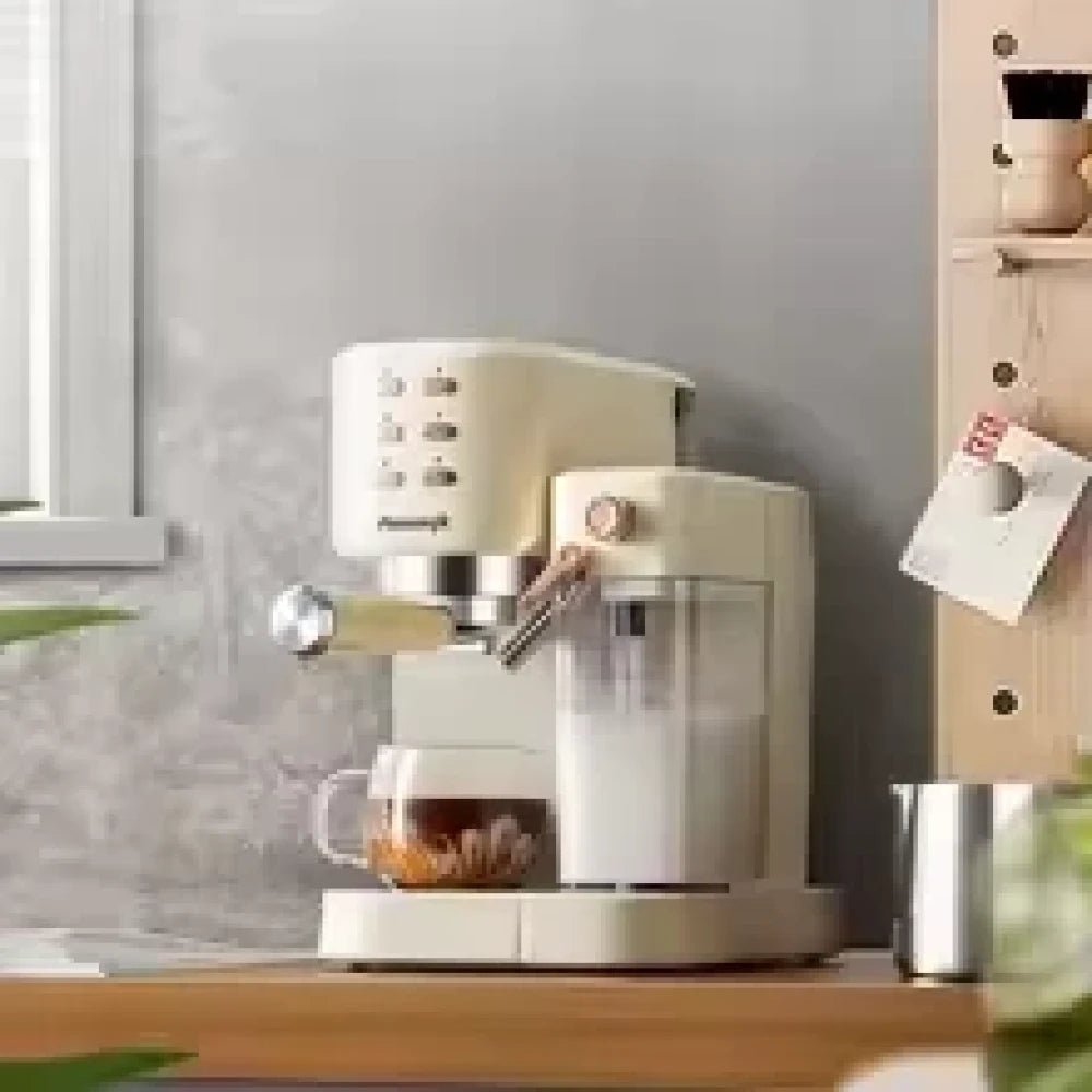 AEOMJK Coffee Maker Milk Frother 20 Bar 1350W 1L - M&M